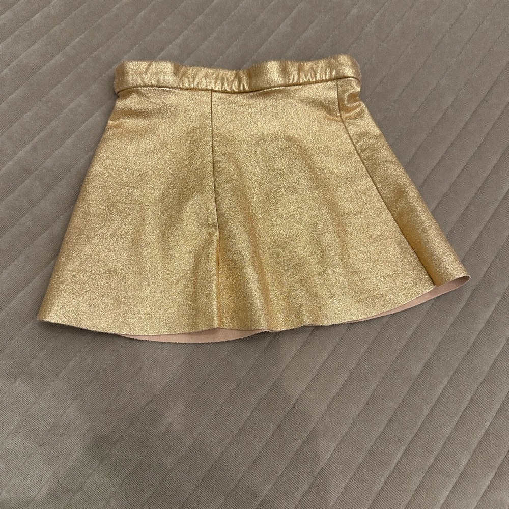 Kate Spade rose gold skirt size 3Y